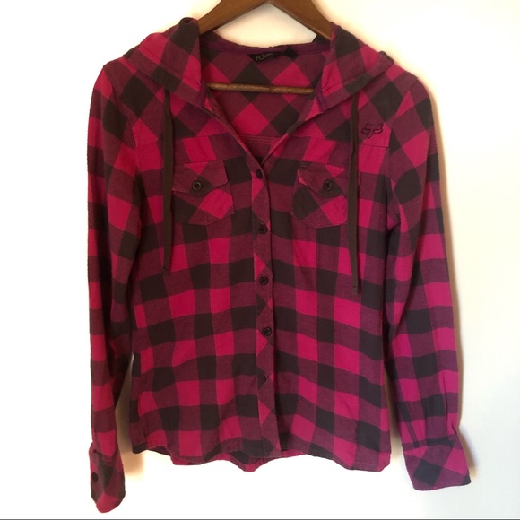 Fox Tops - Fox Racing Flannel with Hood